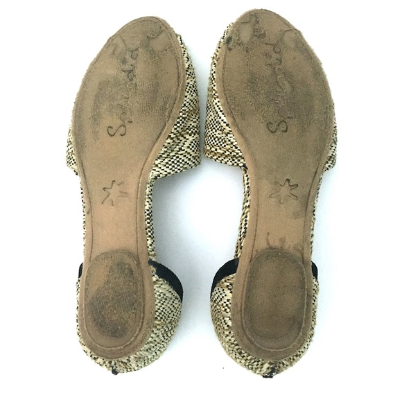 Splendid Akron Woven Rattan d'Orsay Peep-Toe Flats - Picture 5 of 9